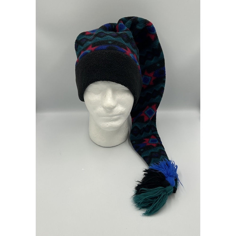 Vintage The Mews Polartec‎ Fleece Winter Ski Hat USA Long